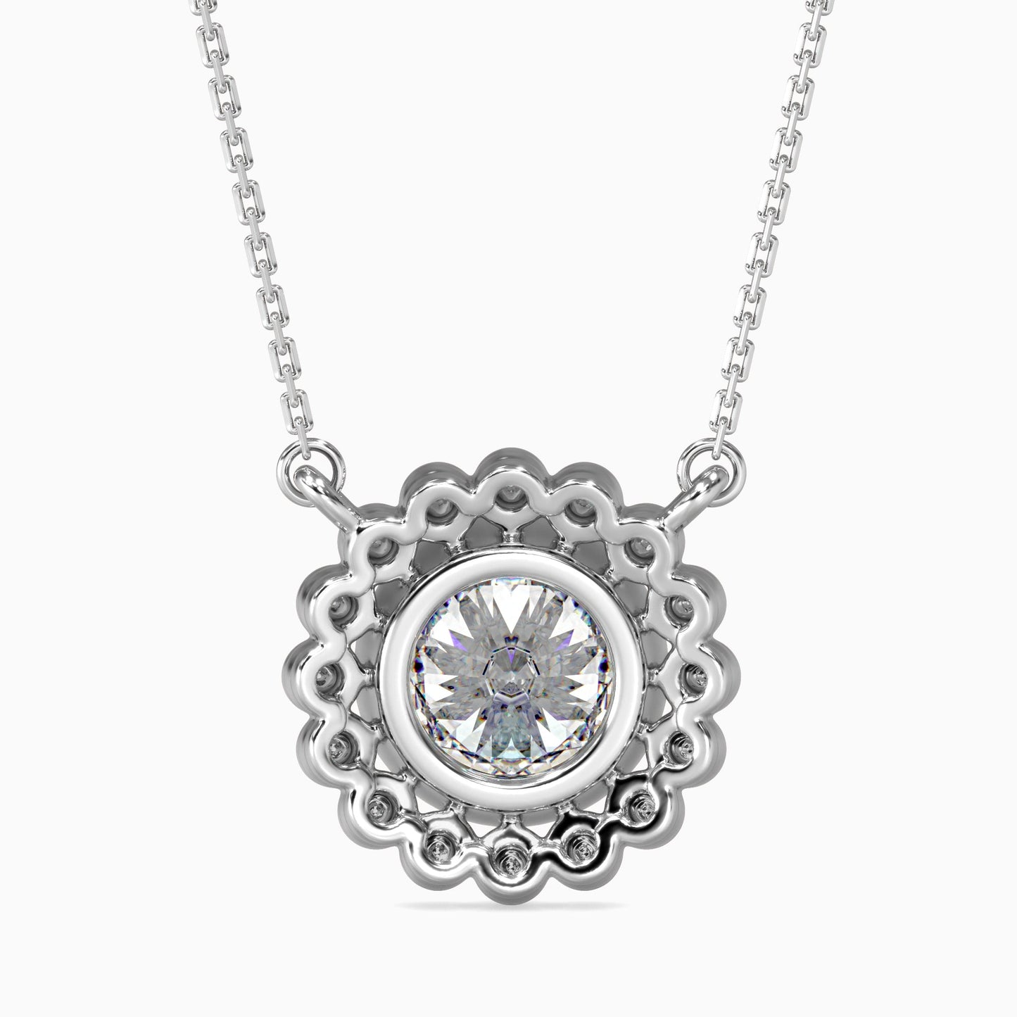 Soliste Diamond Solitaire Pendant Platinum