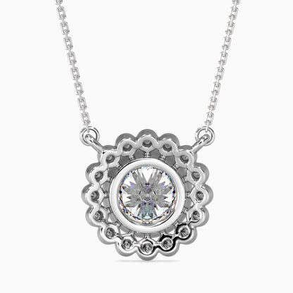 Soliste Diamond Solitaire Pendant Platinum