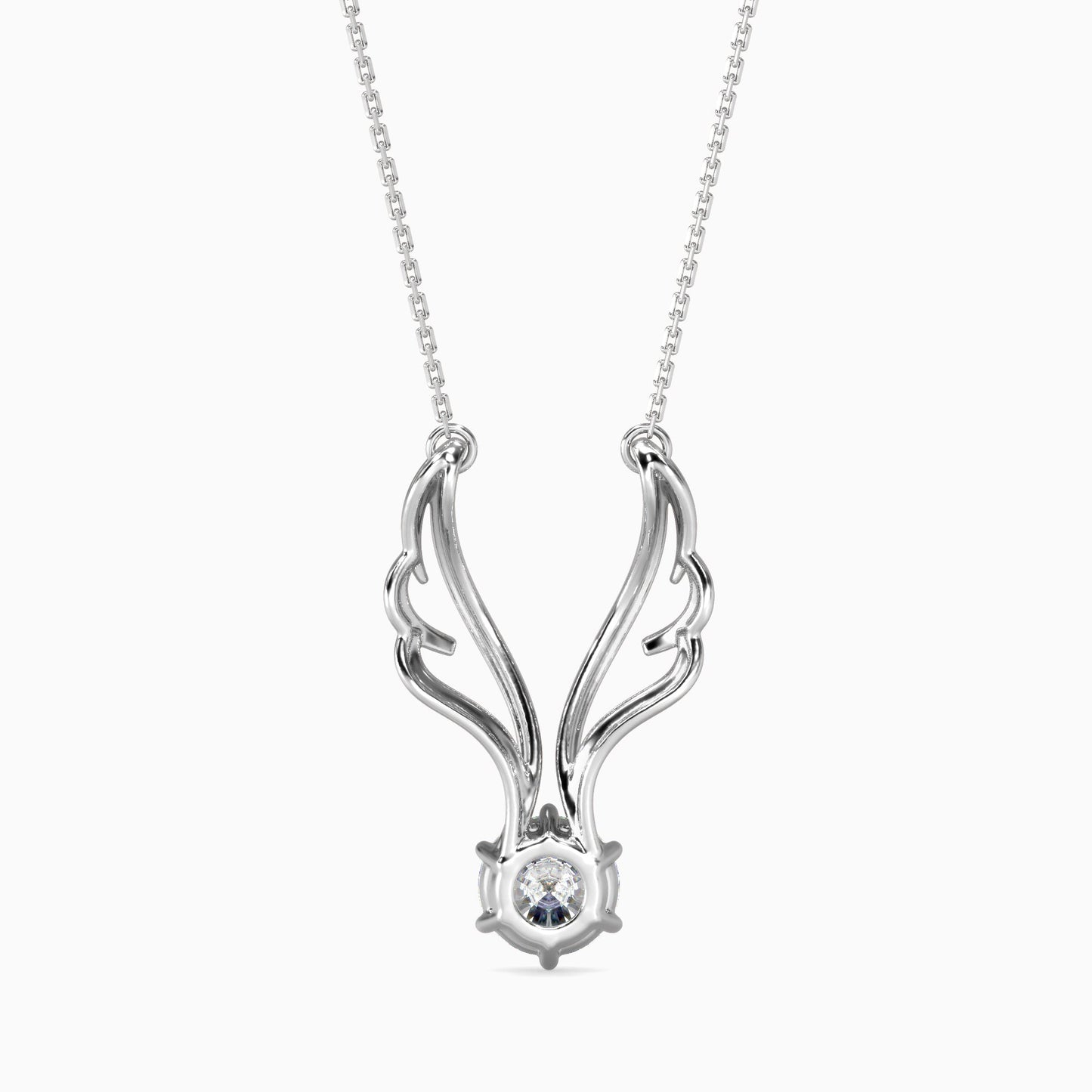 Orville Diamond Solitaire Pendant Platinum