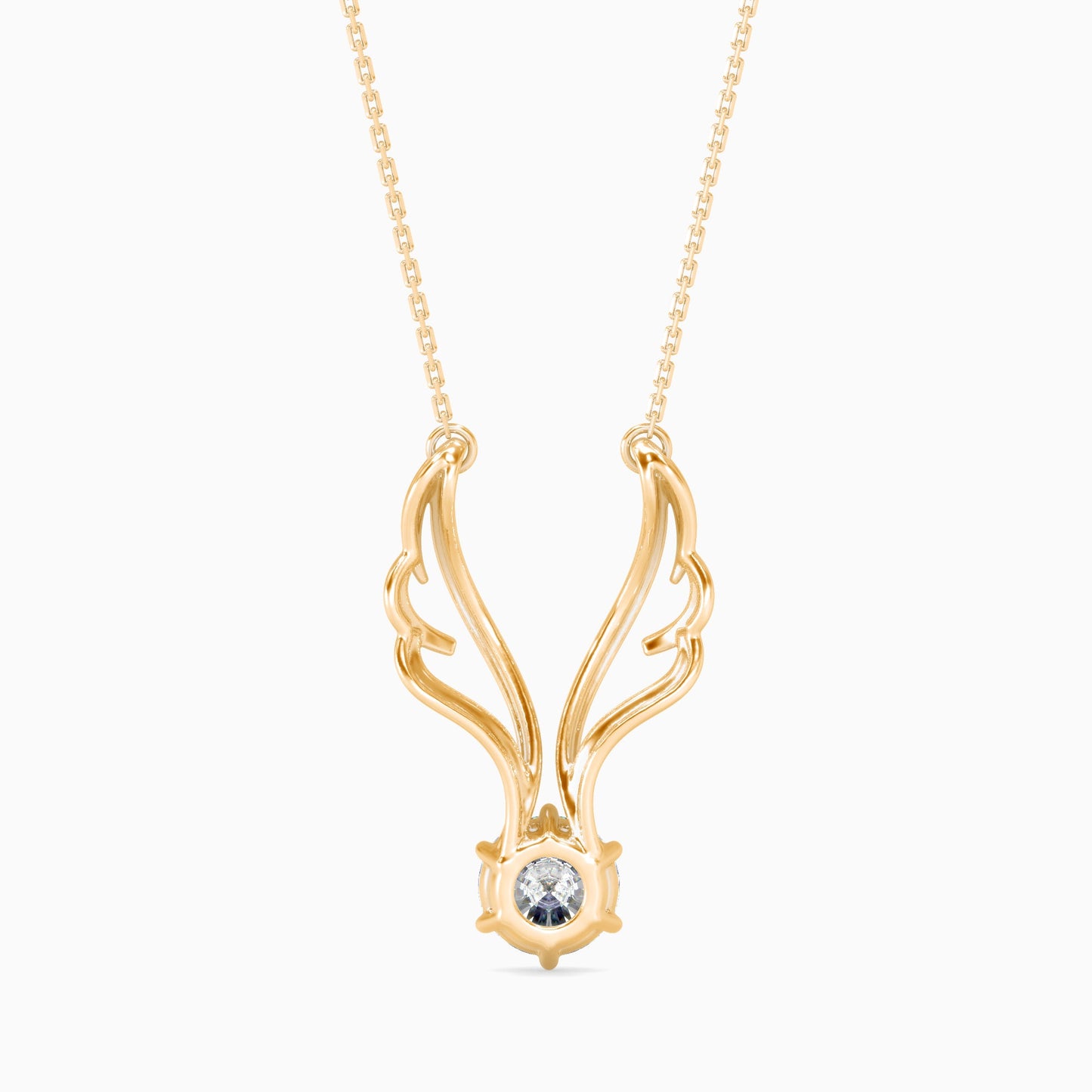 Orville Diamond Solitaire Pendant Yellow Gold