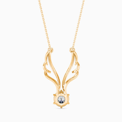 Orville Diamond Solitaire Pendant Yellow Gold