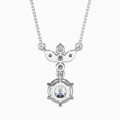 Flynn Solitaire Diamond Pendant White Gold