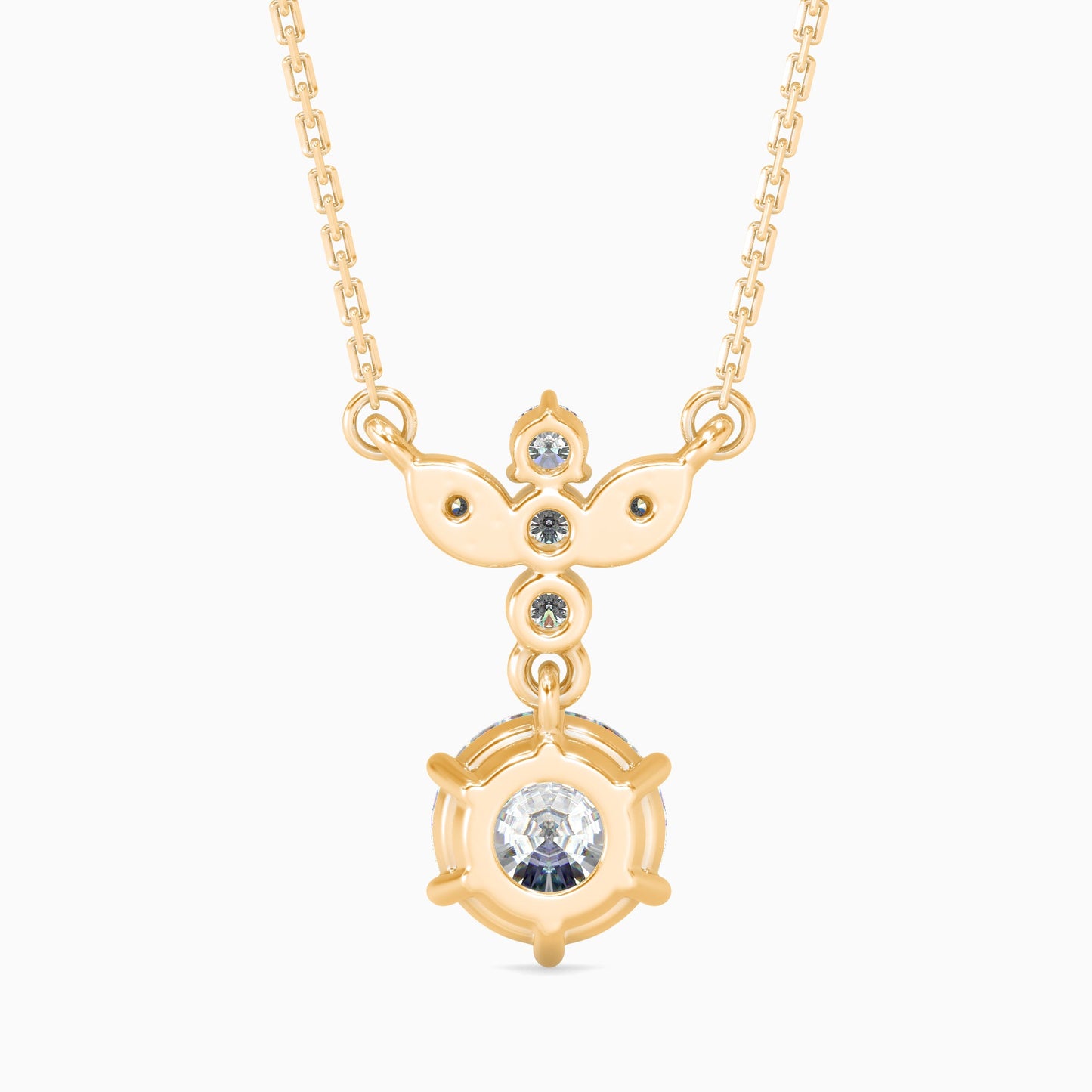 Flynn Solitaire Diamond Pendant Yellow Gold