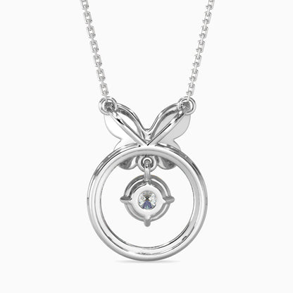 Arikara Solitaire Diamond Pendant Platinum