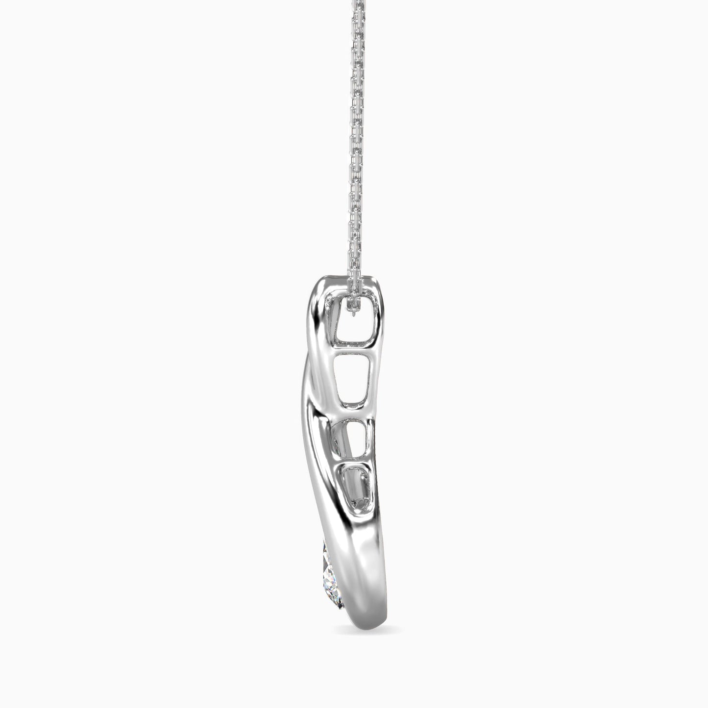 Healer Solitaire Diamond Pendant Platinum