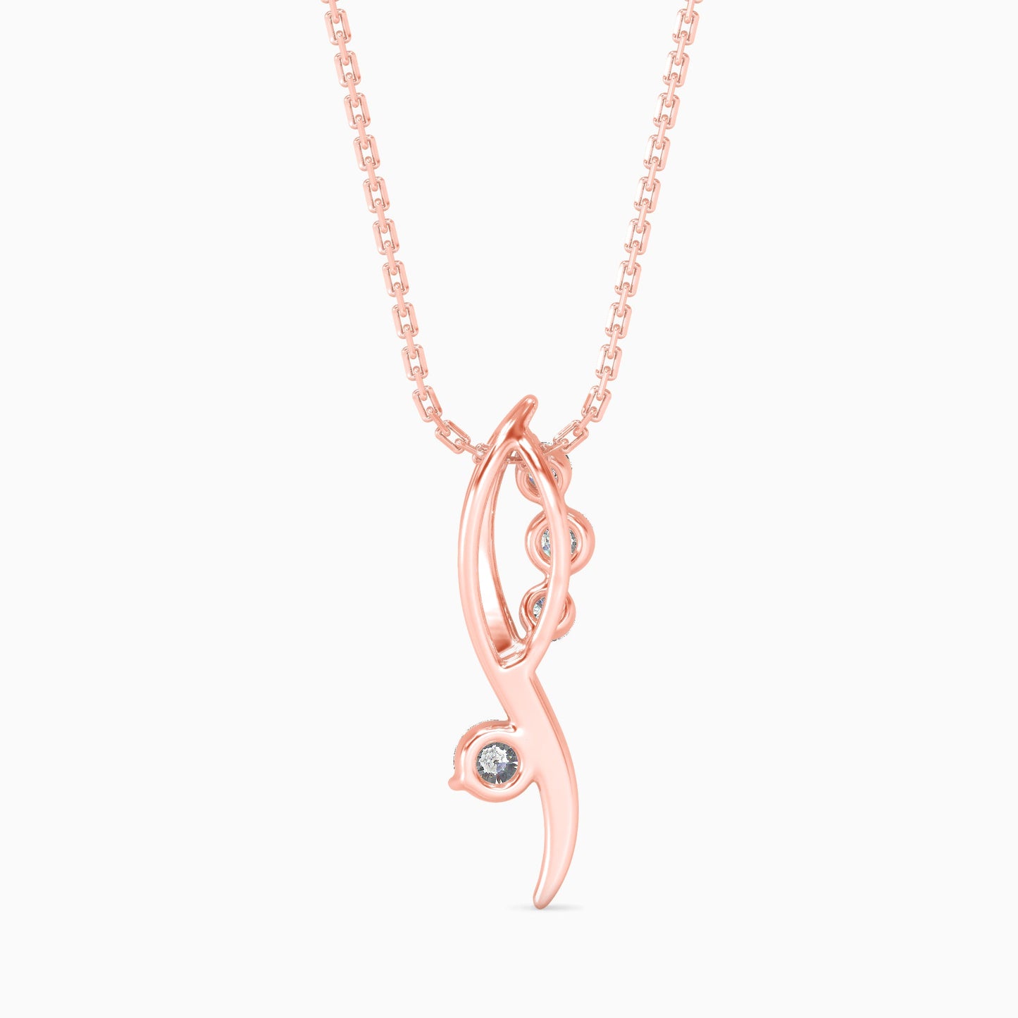 Bella Diamond Solitaire Pendant Rose Gold