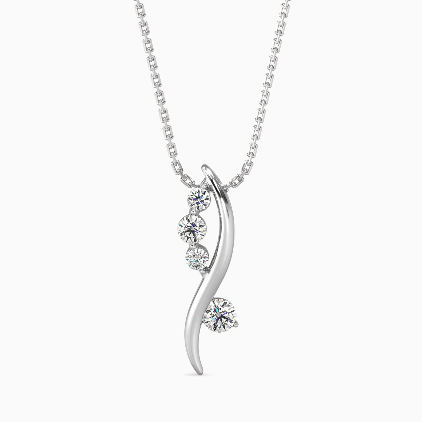 Bella Diamond Solitaire Pendant Platinum