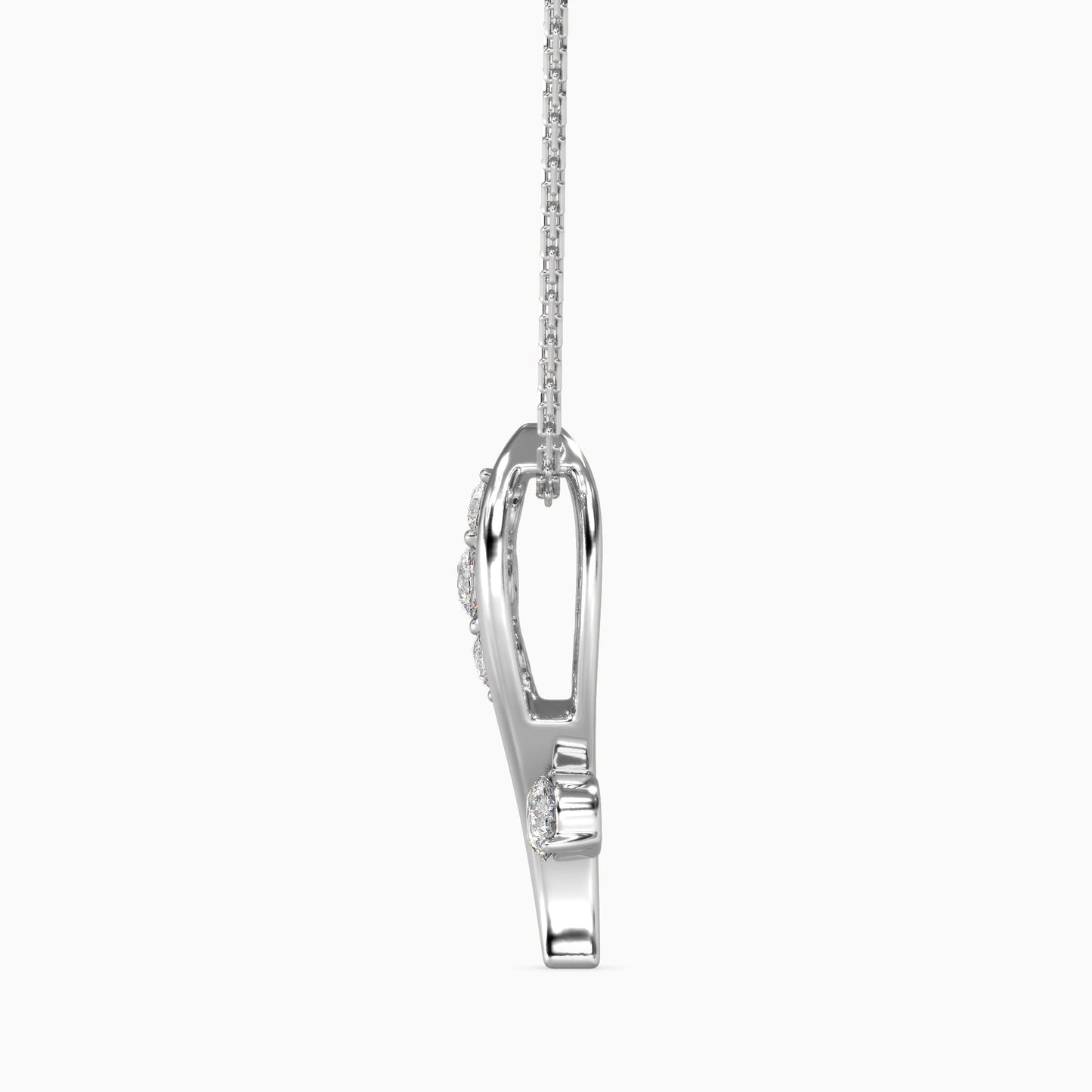 Bella Diamond Solitaire Pendant Platinum