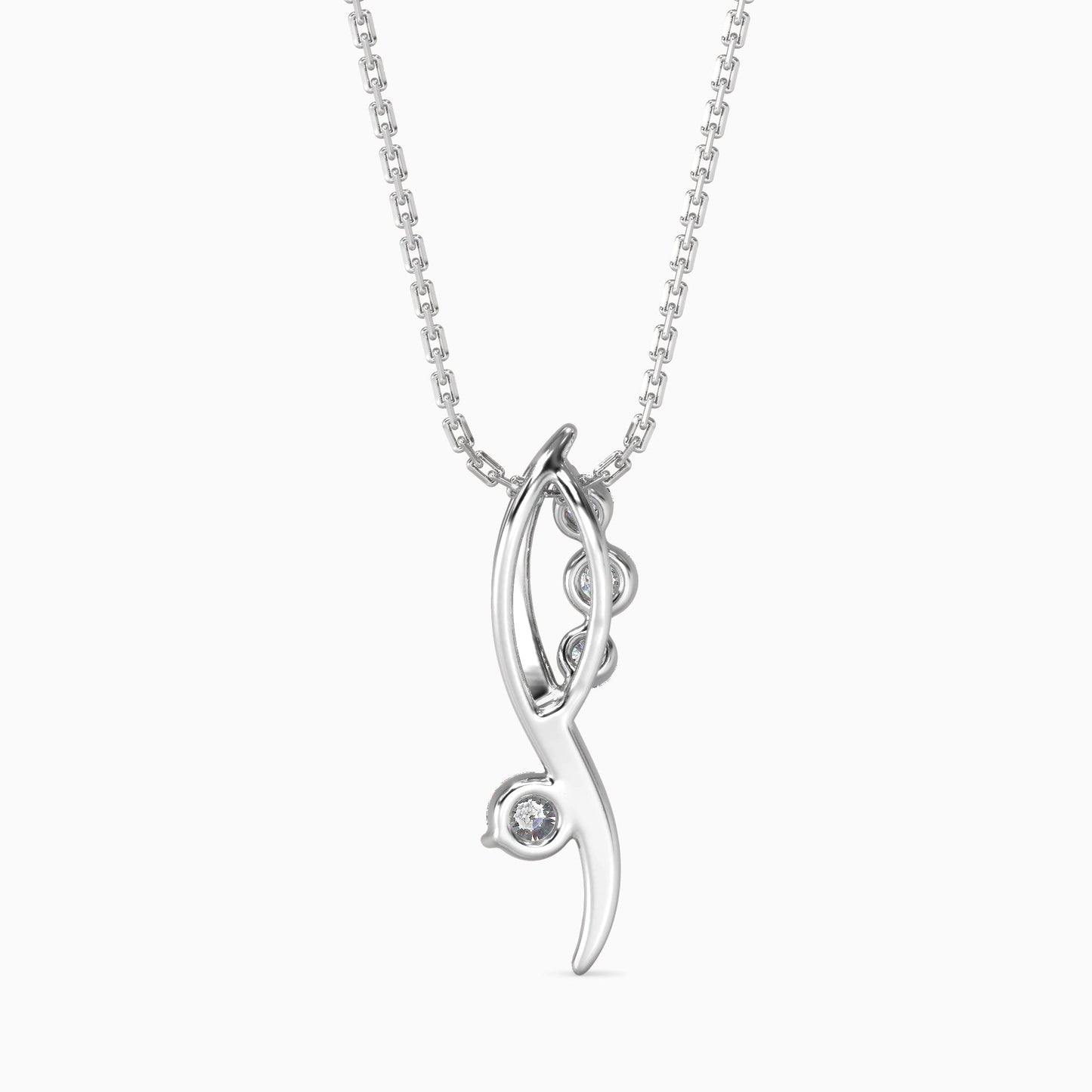 Bella Diamond Solitaire Pendant Platinum