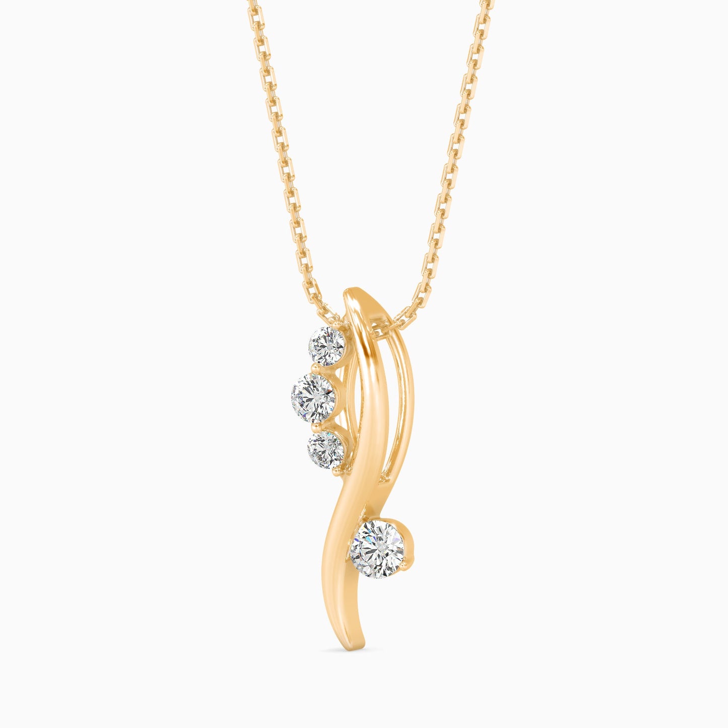 Bella Diamond Solitaire Pendant Yellow Gold