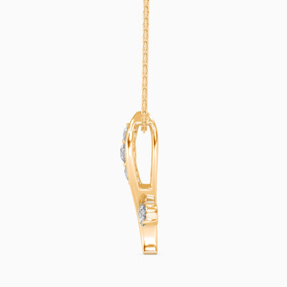 Bella Diamond Solitaire Pendant Yellow Gold