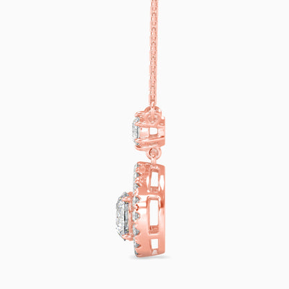 Potts Diamond Solitaire Pendant Rose Gold