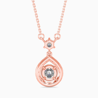 Potts Diamond Solitaire Pendant Rose Gold