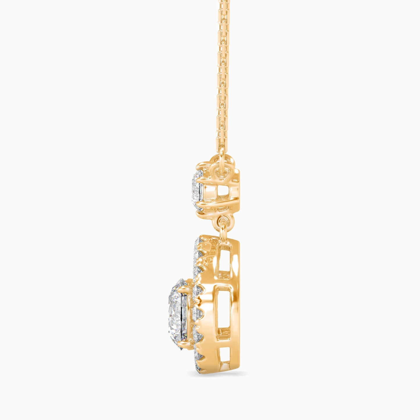 Potts Diamond Solitaire Pendant Yellow Gold