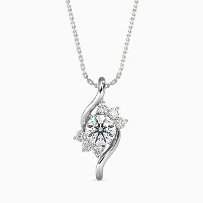 Soren Solitaire Diamond Pendant Platinum