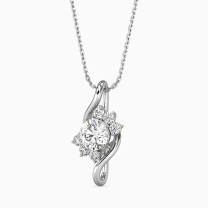 Soren Solitaire Diamond Pendant Platinum