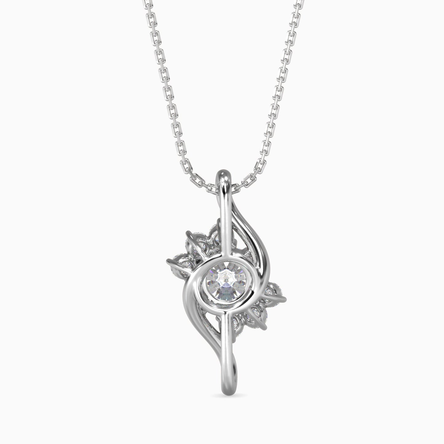 Soren Solitaire Diamond Pendant Platinum