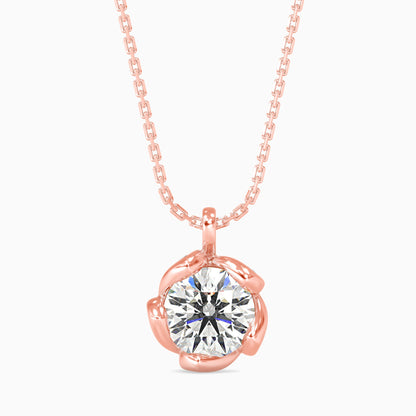 Marella Solitaire Diomand Pendant Rose Gold