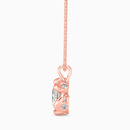 Marella Solitaire Diomand Pendant Rose Gold