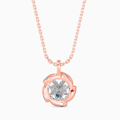 Marella Solitaire Diomand Pendant Rose Gold