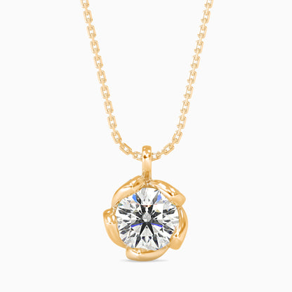 Marella Solitaire Diomand Pendant Yellow Gold