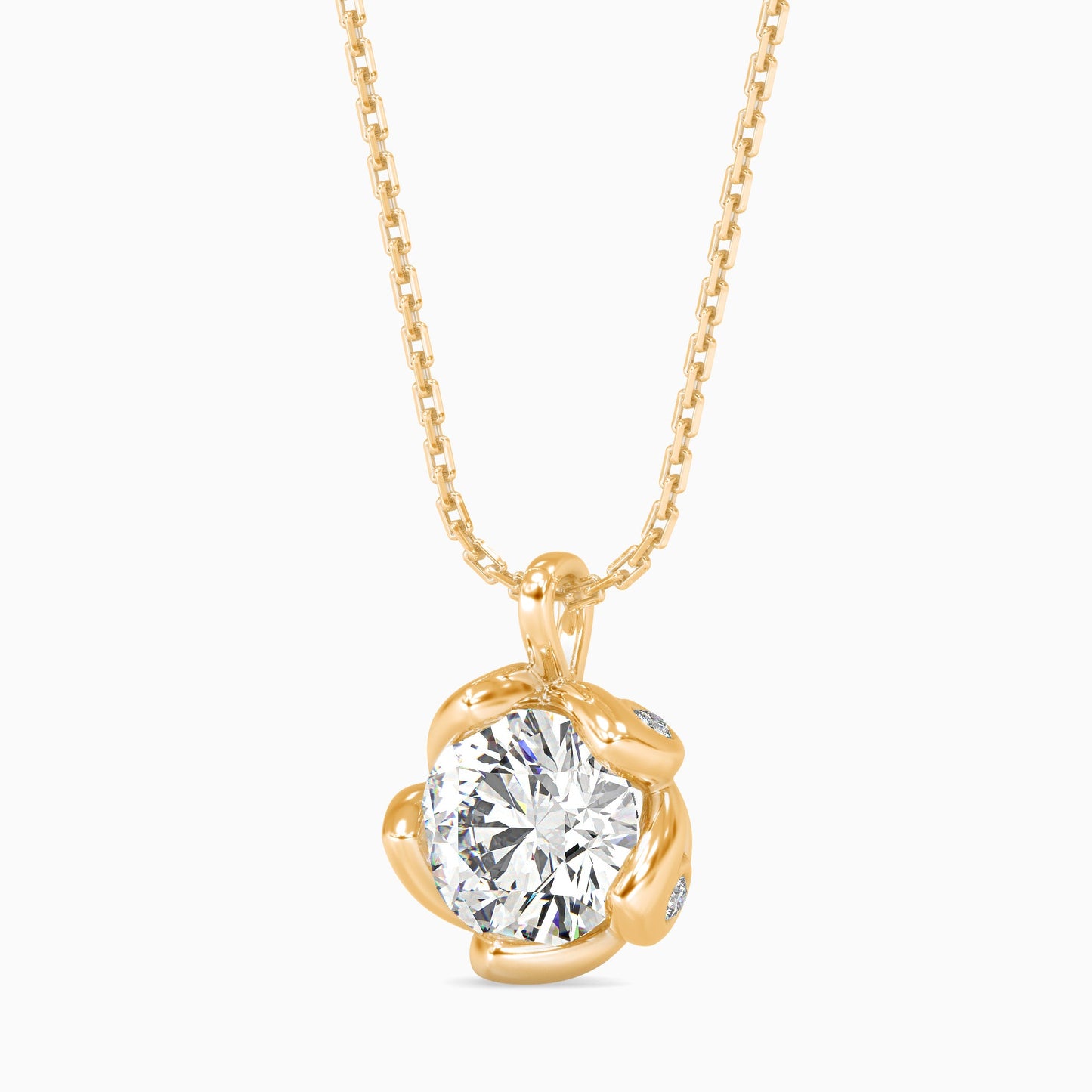 Marella Solitaire Diomand Pendant Yellow Gold