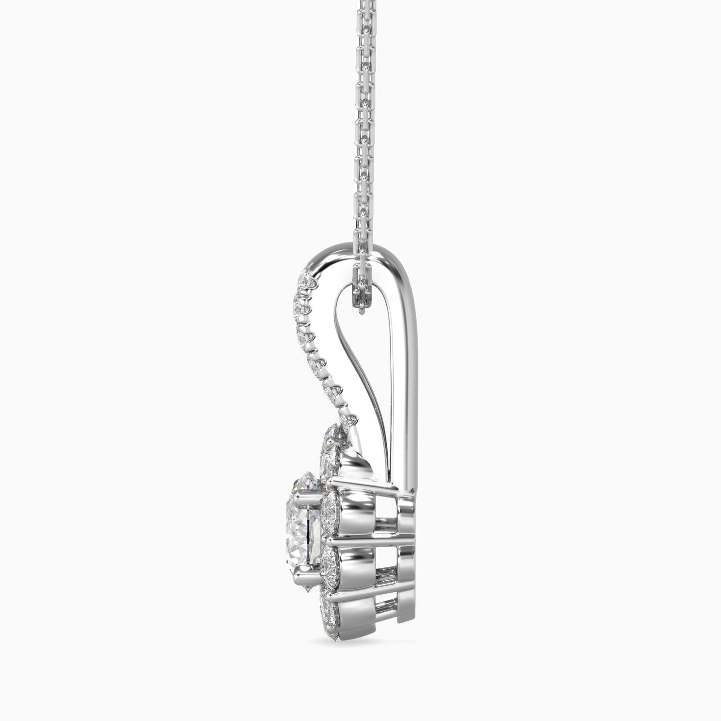 Nestor Diamond Solitaire Pendant Platinum