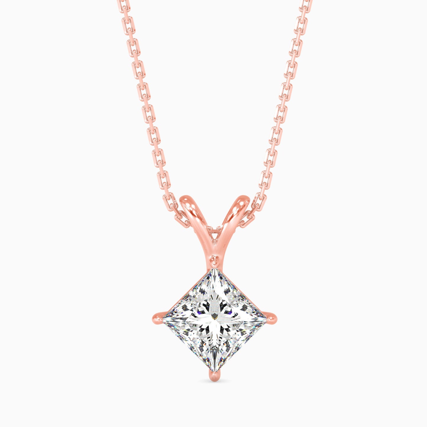 Eternal Elegance Solitaire Pendant Rose Gold