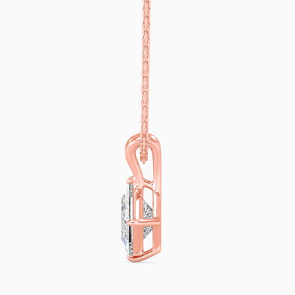 Eternal Elegance Solitaire Pendant Rose Gold