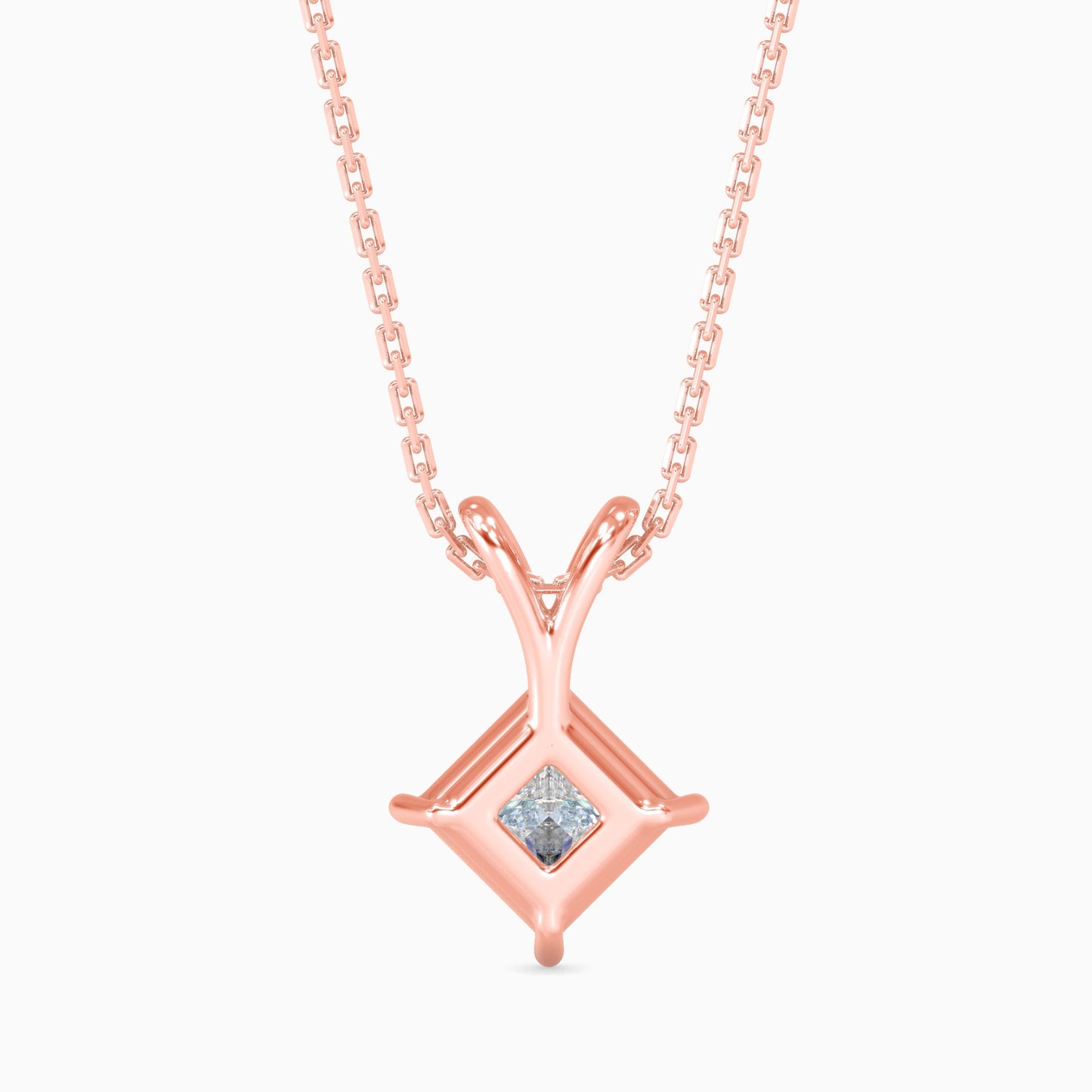 Eternal Elegance Solitaire Pendant Rose Gold