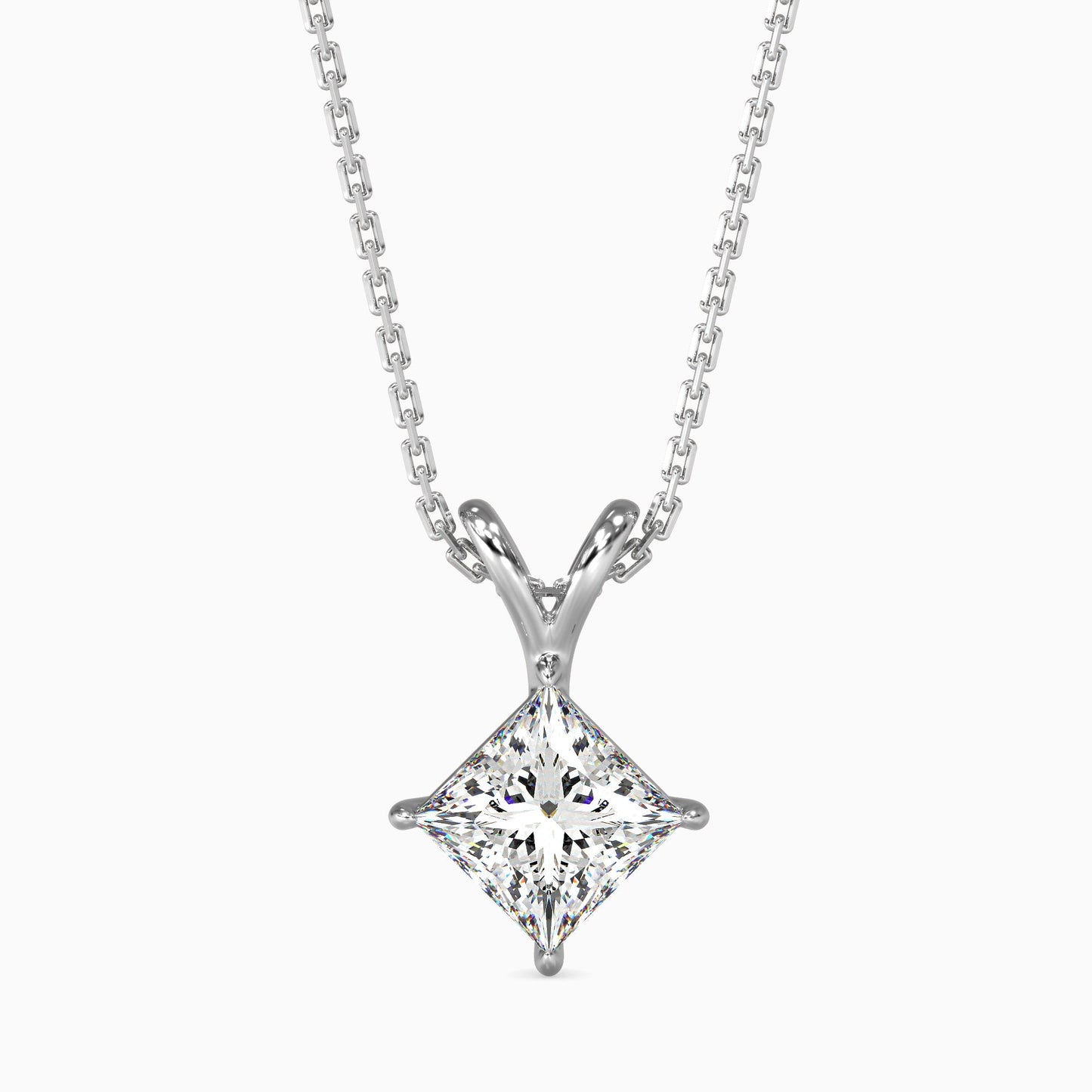 Eternal Elegance Solitaire Pendant White Gold