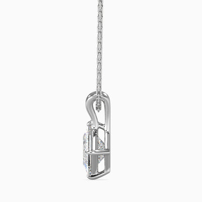 Eternal Elegance Solitaire Pendant White Gold