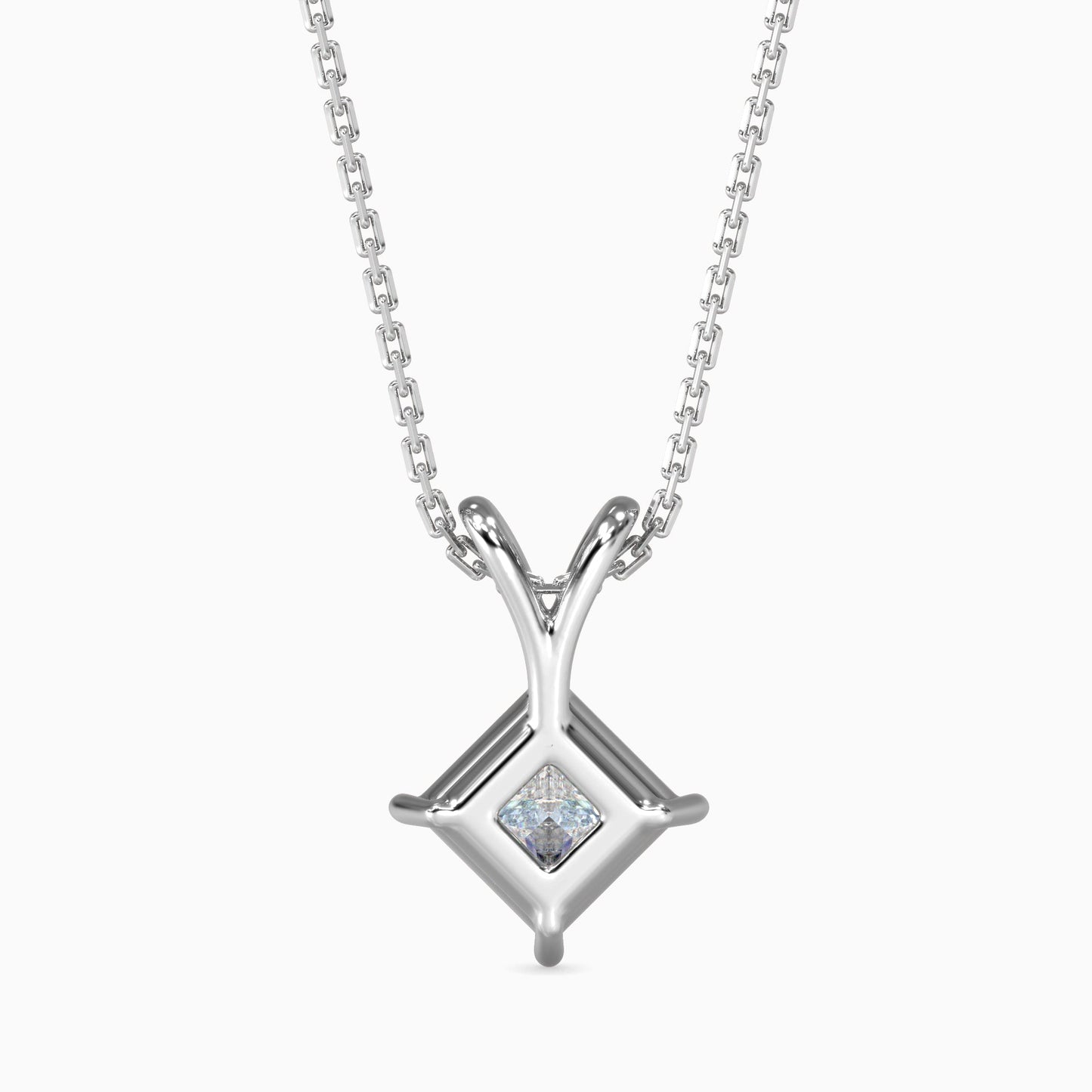 Eternal Elegance Solitaire Pendant White Gold