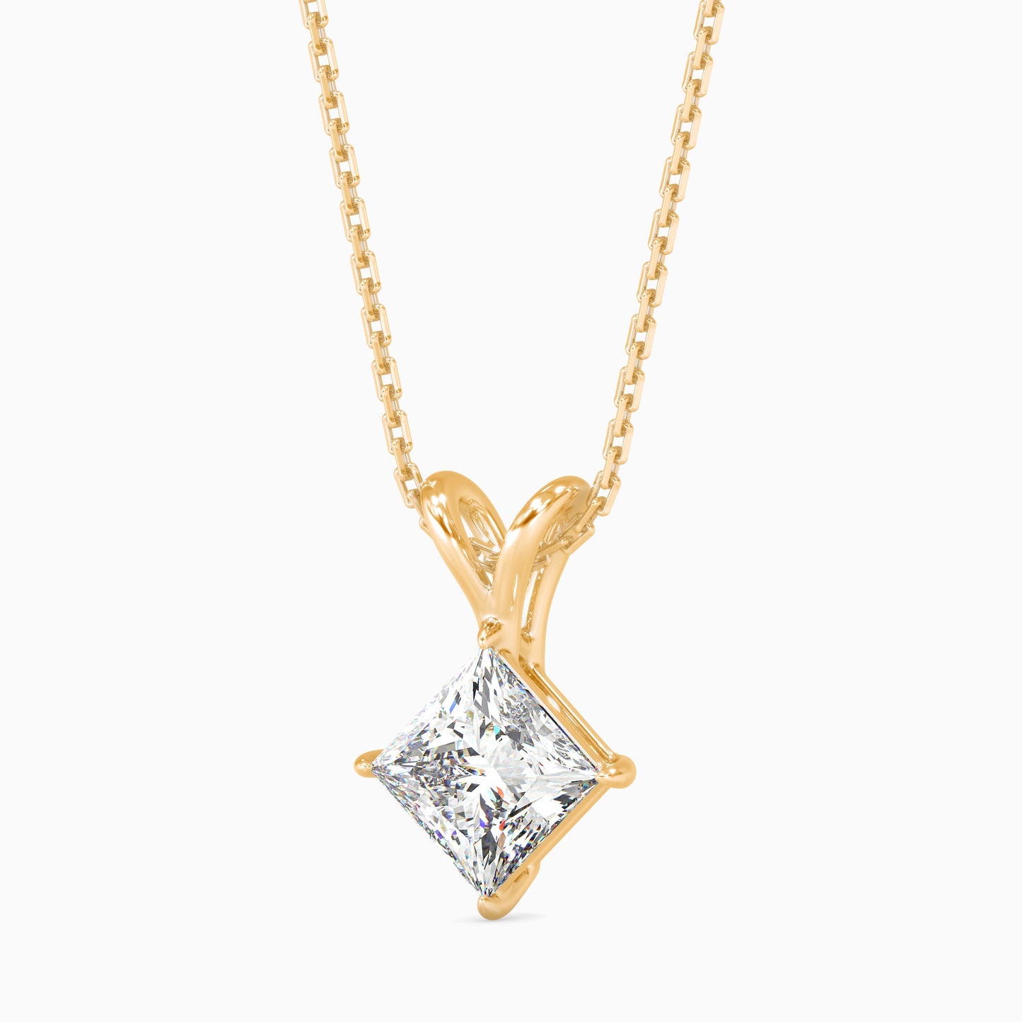 Eternal Elegance Solitaire Pendant Yellow Gold