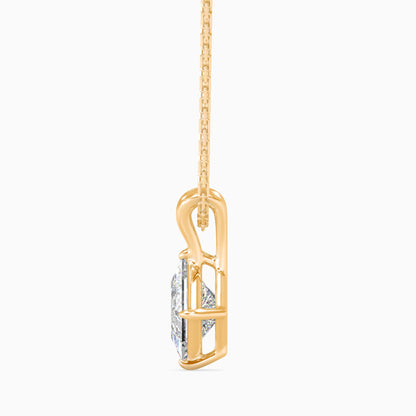 Eternal Elegance Solitaire Pendant Yellow Gold