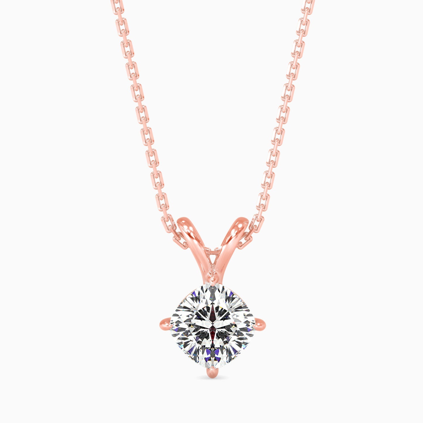 Shimmering Moondrops Diamond Pendant Rose Gold