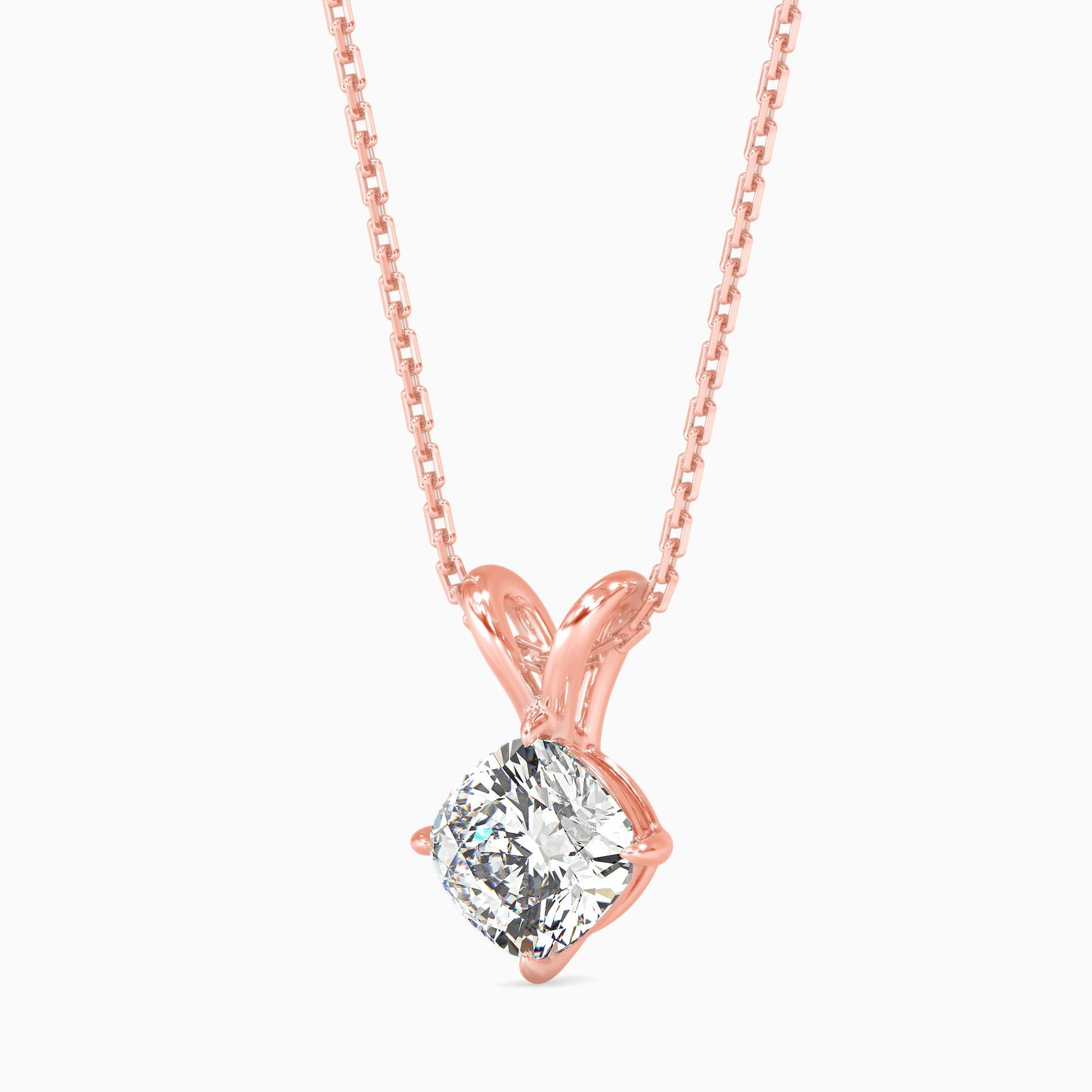 Shimmering Moondrops Diamond Pendant Rose Gold