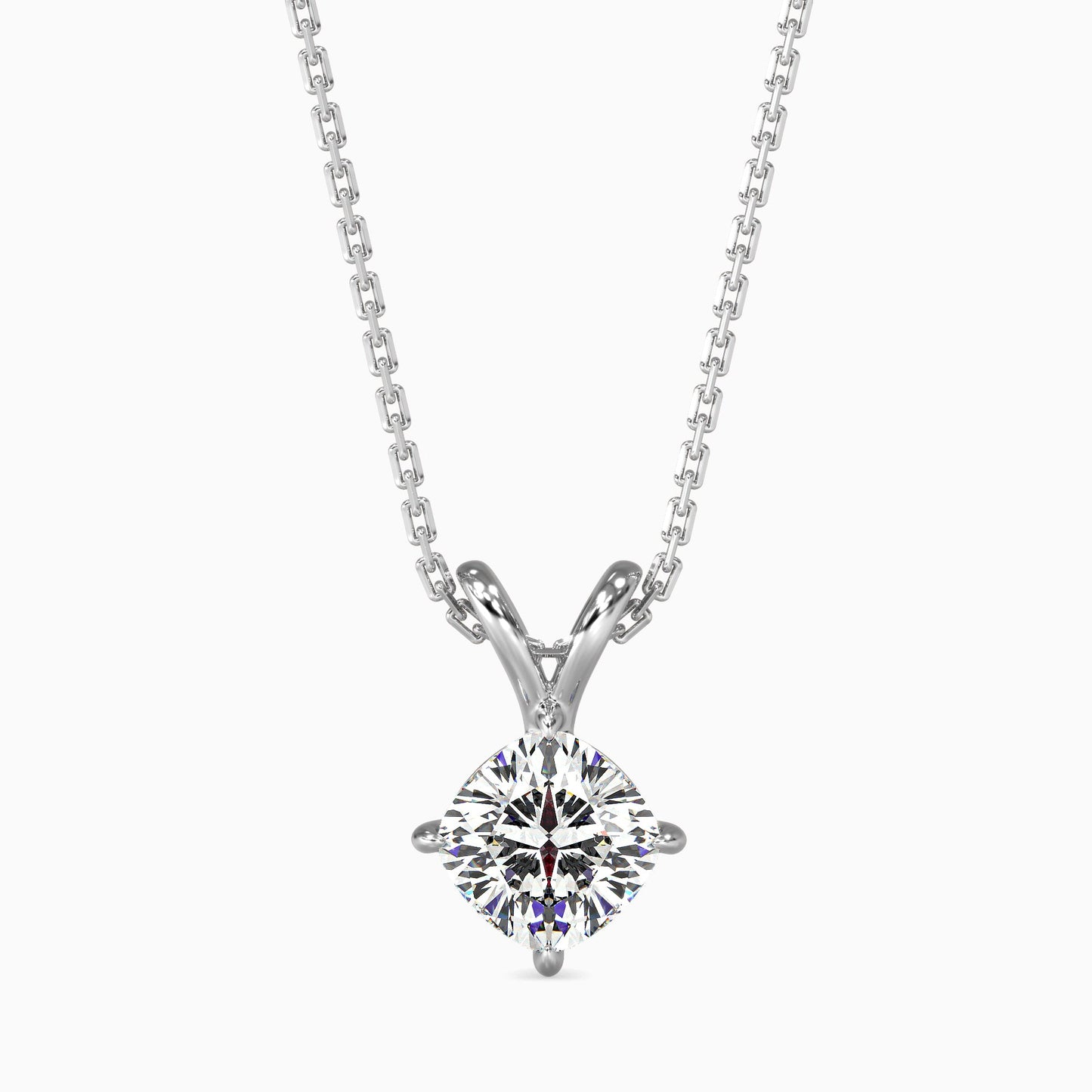 Shimmering Moondrops Diamond Pendant Platinum