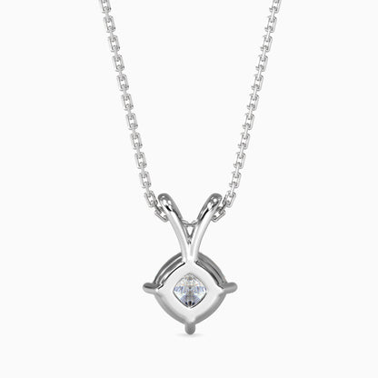 Shimmering Moondrops Diamond Pendant White Gold