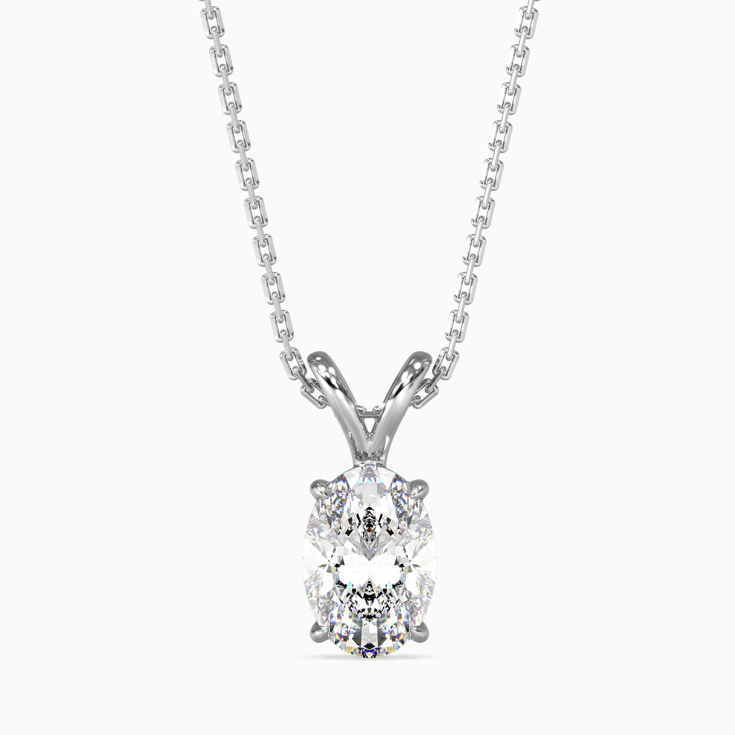 Enchanted Eclipses Solitaire Pendant White Gold