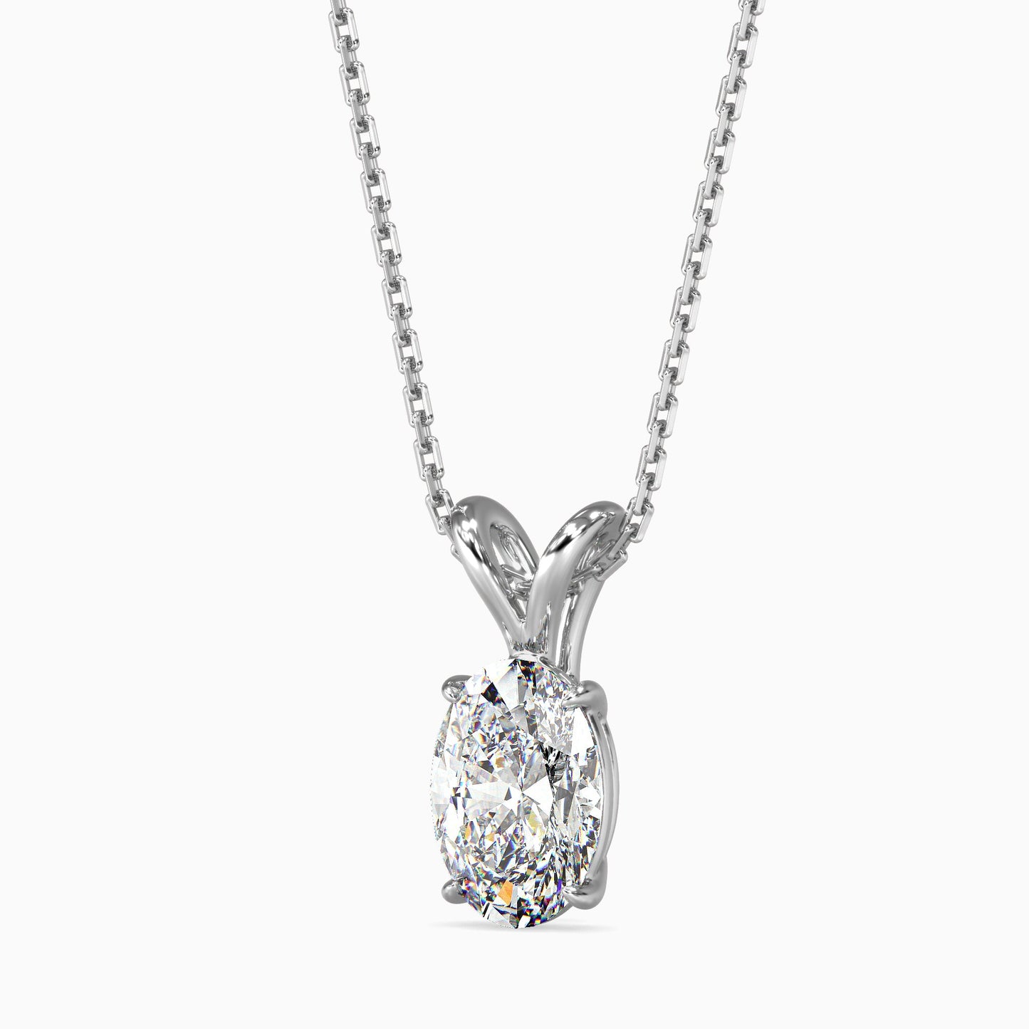 Enchanted Eclipses Solitaire Pendant White Gold