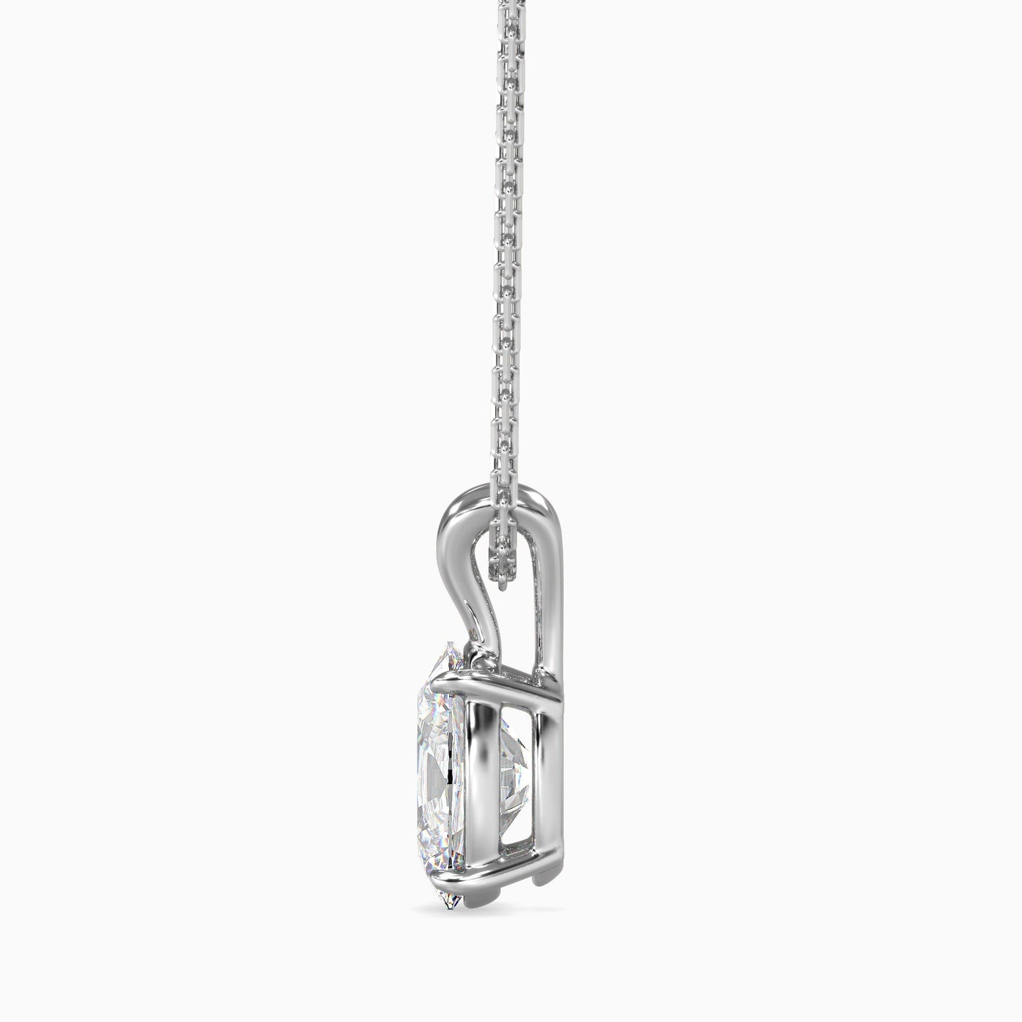 Enchanted Eclipses Solitaire Pendant White Gold