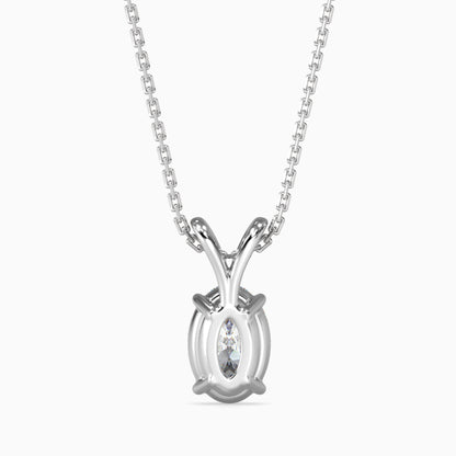 Enchanted Eclipses Solitaire Pendant White Gold