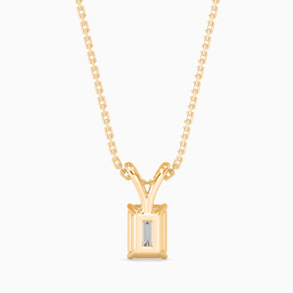 Exquisite Embers Solitaire Pendant Yellow Gold