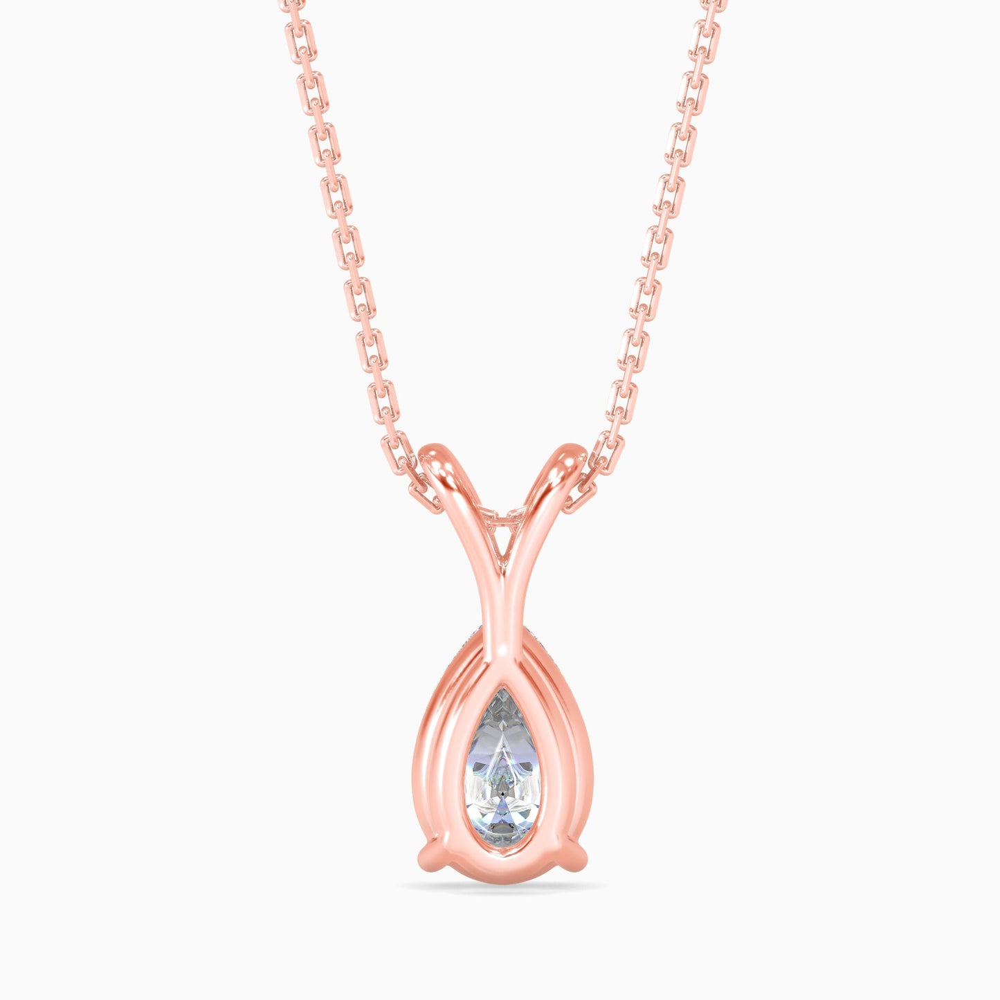 Dazzling Drops Solitaire Pendant Rose Gold