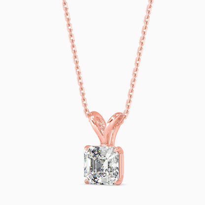 Ethereal Orbs Solitaire Pendant Rose Gold