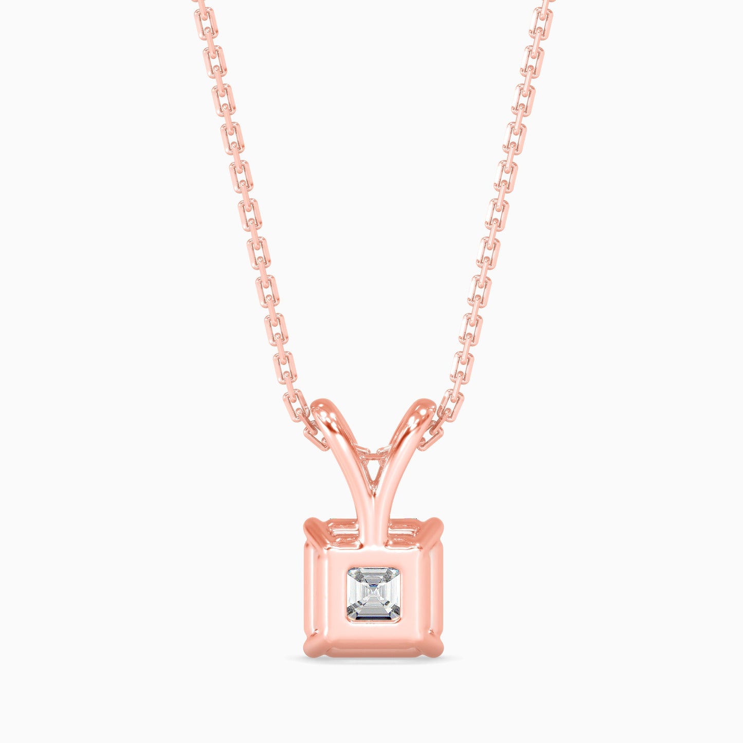 Ethereal Orbs Solitaire Pendant Rose Gold