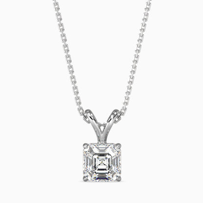 Ethereal Orbs Solitaire Pendant Platinum