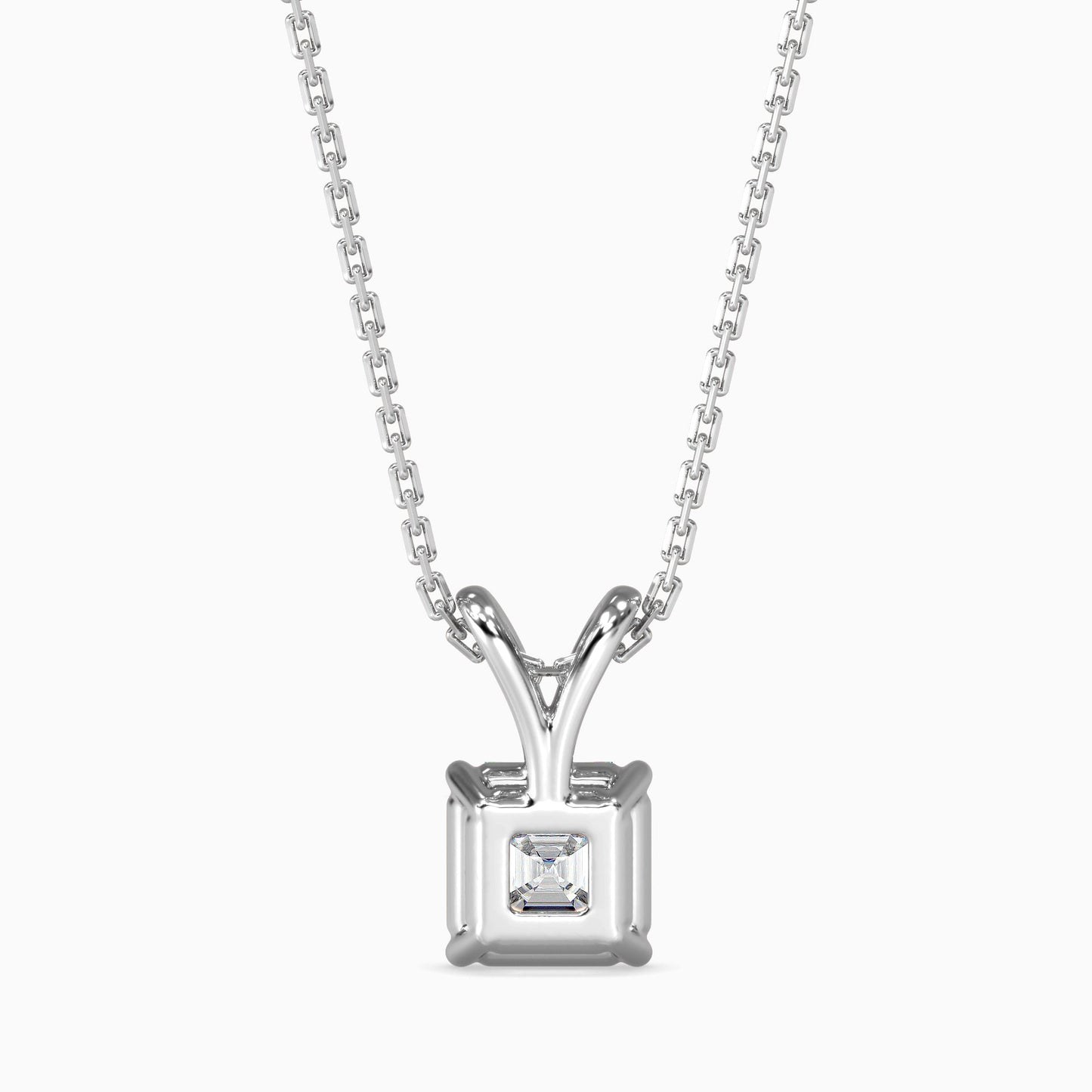 Ethereal Orbs Solitaire Pendant Platinum