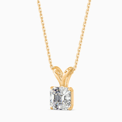 Ethereal Orbs Solitaire Pendant Yellow Gold
